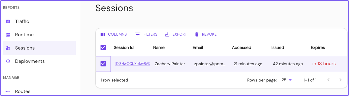 View and manage sessions in the Enterprise Console&#39;s Sessions dashboard