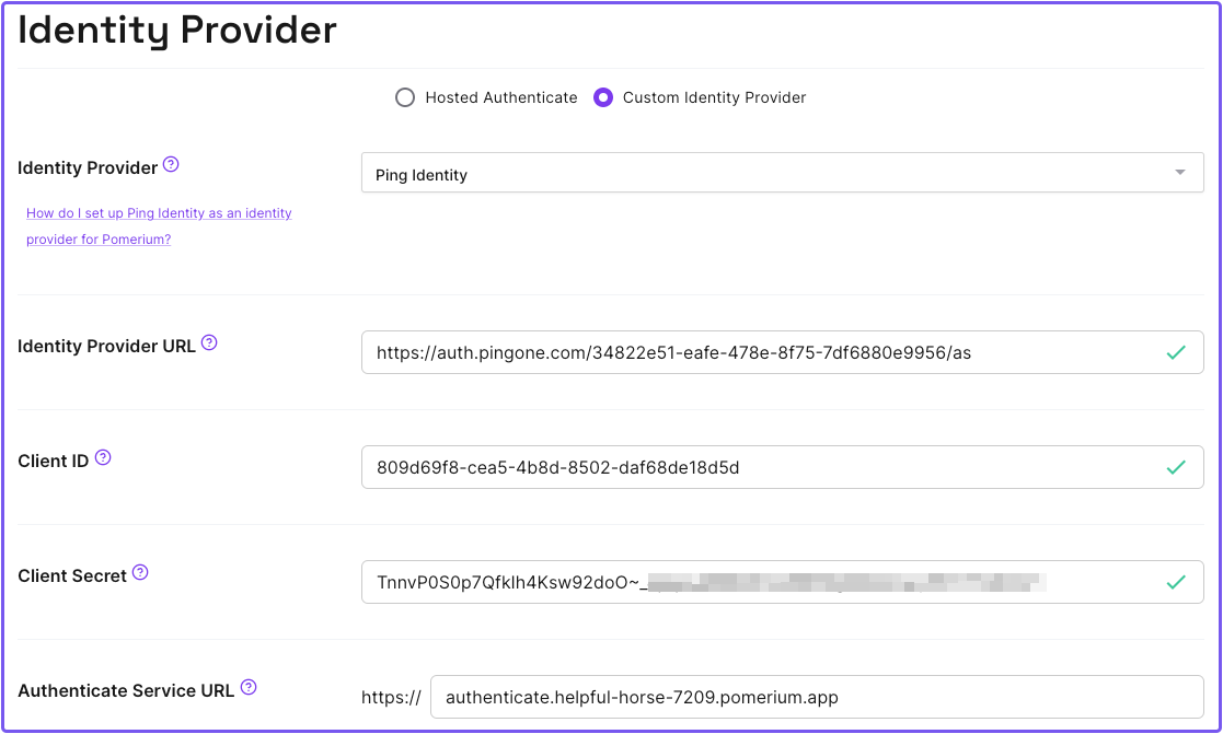 Configuring PingOne as and IdP in Pomerium Zero