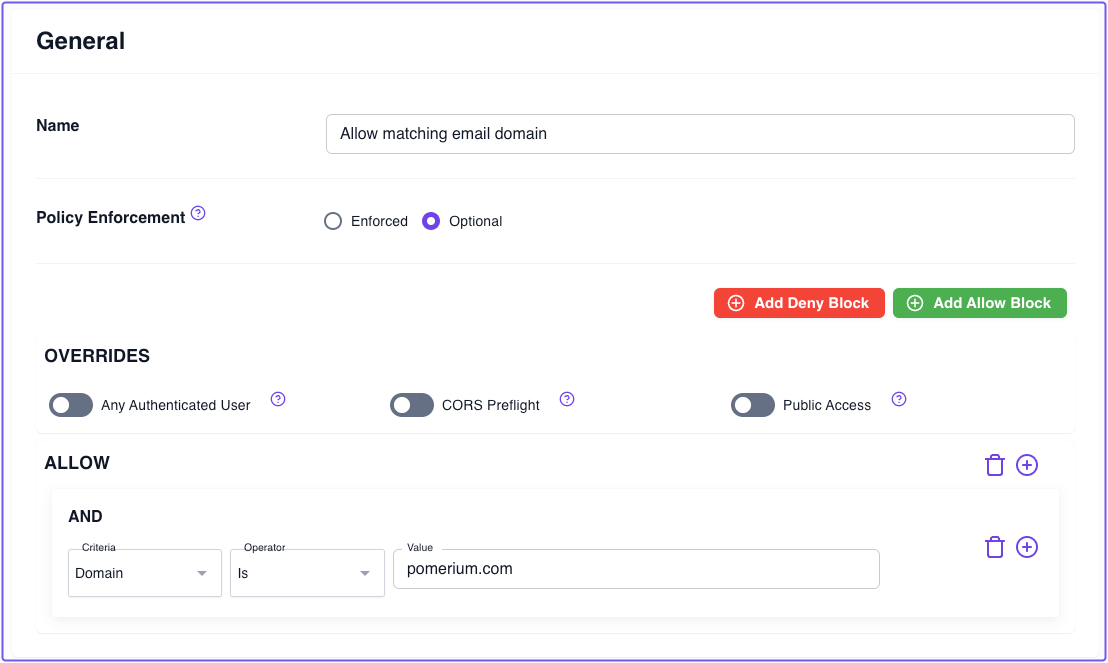 Build a policy for Jenkins in the Zero Console